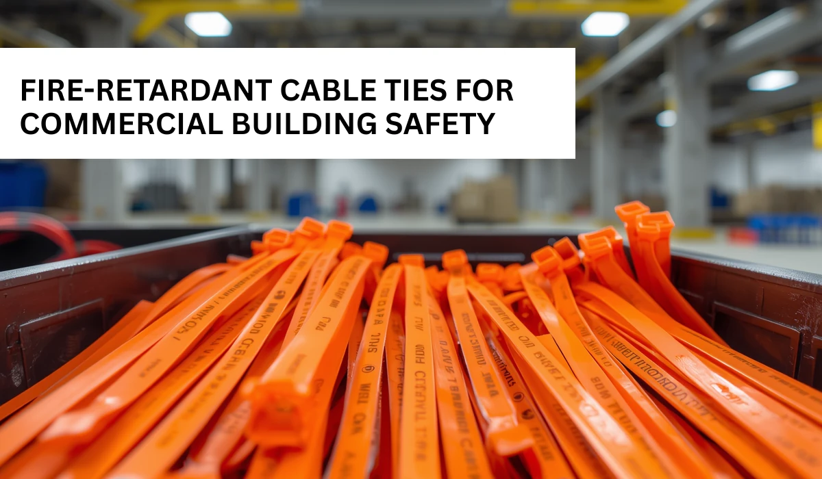 FIRE-RETARDANT CABLE TIES FOR COMMERCIAL BUILDING SAFETY